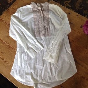 SOLD in bundle: J Crew tuxedo tunic top, size L