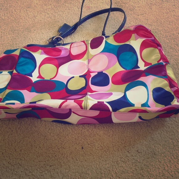 Multicolor coach large handbag