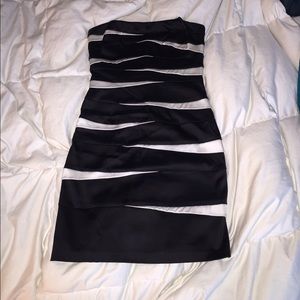 Black and White Cocktail Dress