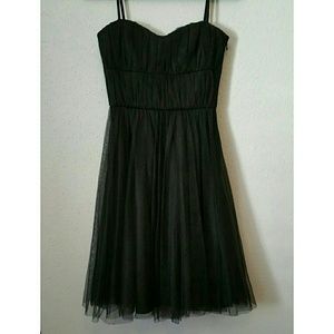Banana Republic Black Tulle Dress