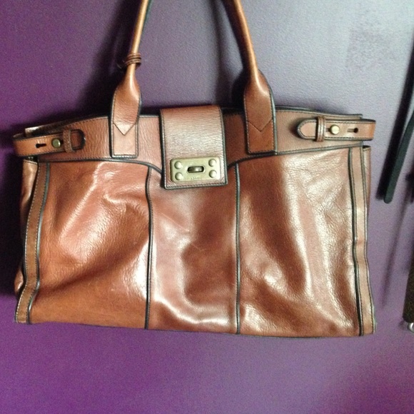 Fossil Leather Weekender