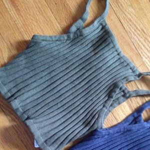 Ribbed knit crop top