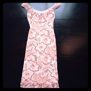 Guess Jeans Pale Pink and Brown Summer Dress