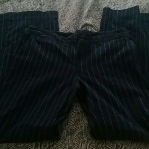 Navy blue and white pants