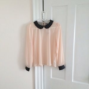 Peterpan collar top