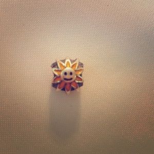 Pandora Charm: discontinued enamel sun charm