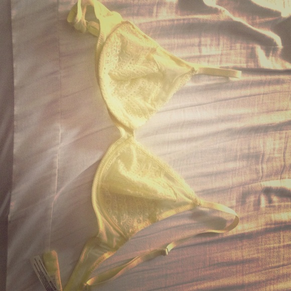 yellow free people bra 32D