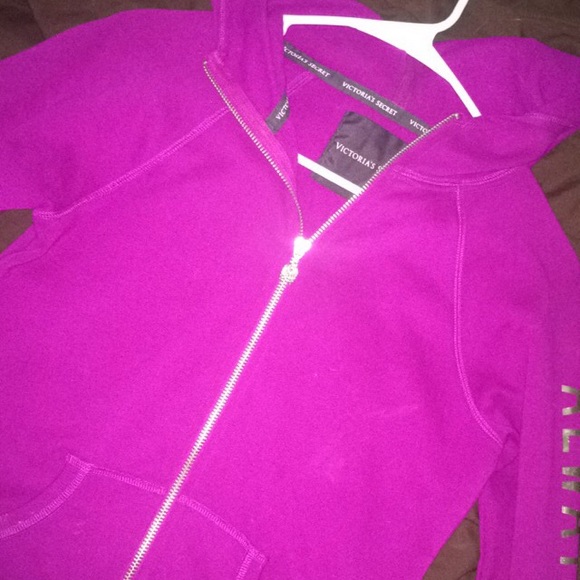 Vs purple zip up hoodie