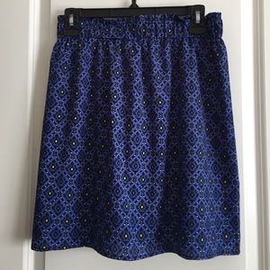 Francesca's patterned skirt