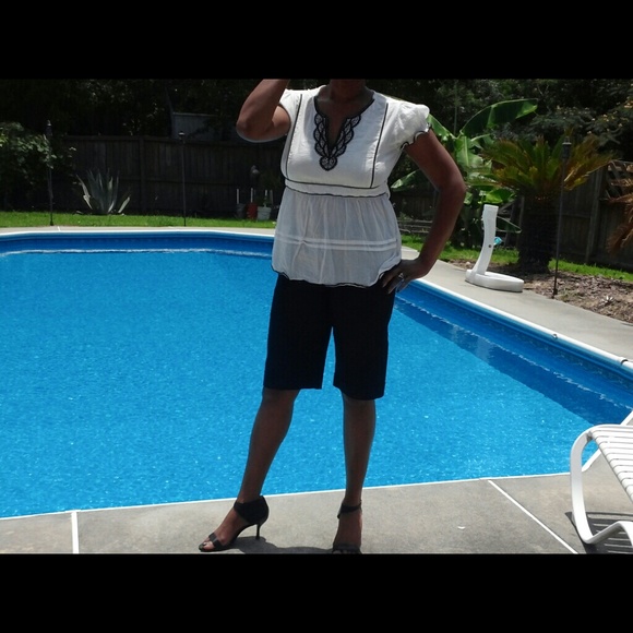 Casual black shorts