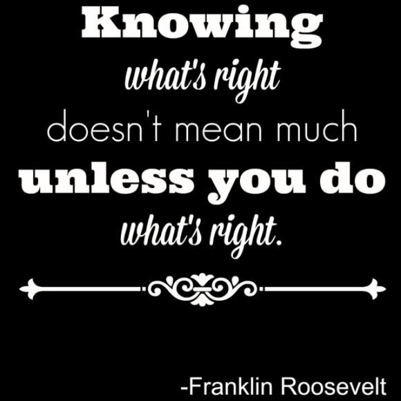 👇Do the right thing...