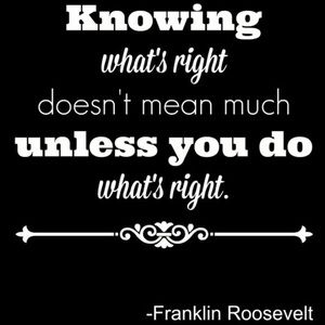 👇Do the right thing...