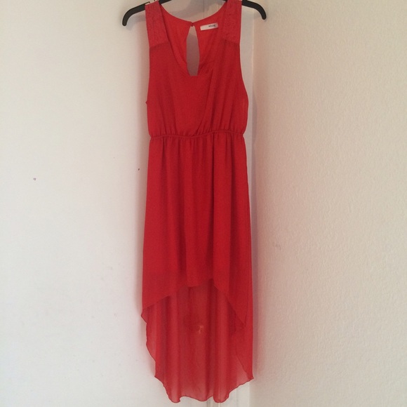 Cute red high/low dress for sale!