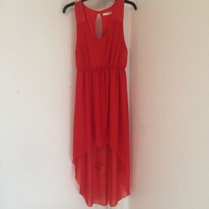 Cute red high/low dress for sale!