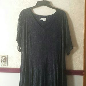 Navy blue lacey dress