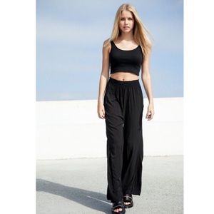 Brandy Melville Black Super Wide Leg Pants