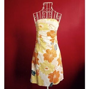 Floral Strapless Dress