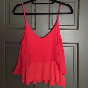 Pink Sparkle and Fade Tank