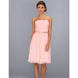 New Donna Morgan Blush Chiffon Dress