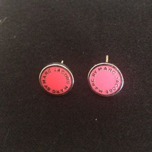 Marc by Marc Jacobs Enamel Logo Disk Earrings