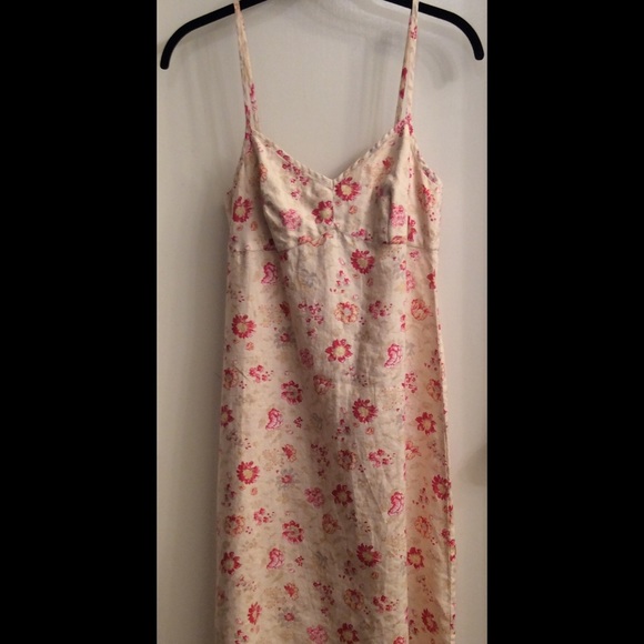 Perfect Spring Floral GAP Linen Dress
