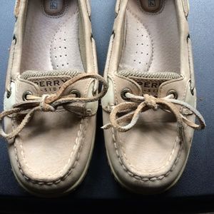 tan sperry top sliders size 7 womens