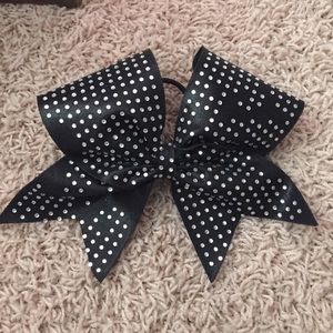 Black bling bow