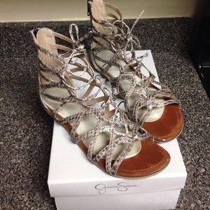 Jessica Simpson lace up sandals