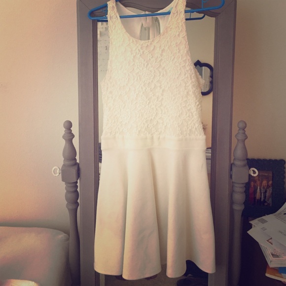 Urban outfitters cream lace dress