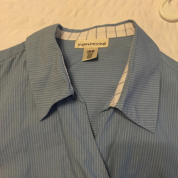 Blue/white pin striped dress shirt