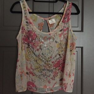 Floral Pins and Needles tank