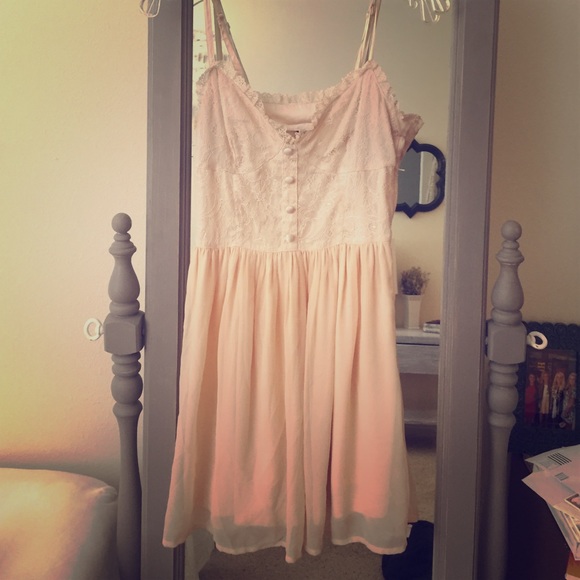 Vintage cream lace dress