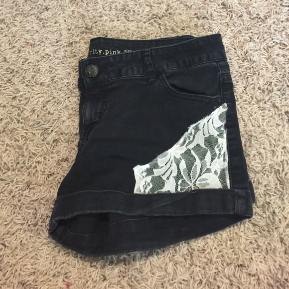 Diy lace black shorts! - Picture 2 of 3