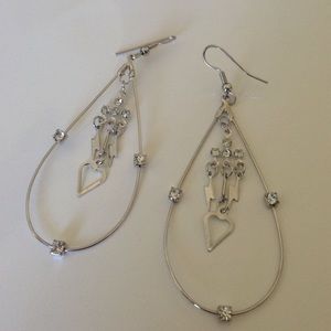 Heart lightning earrings