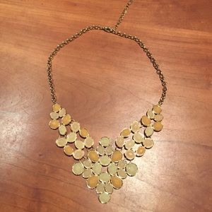 Francesca's White and Cream statement necklace