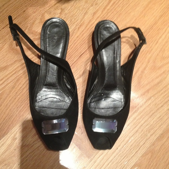 Fendi black sandals