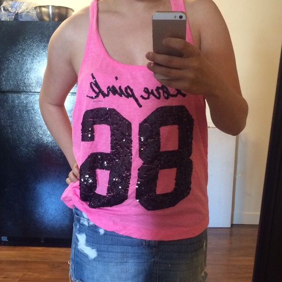 PINK brand sequin tank top