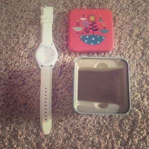 Fossil white watch