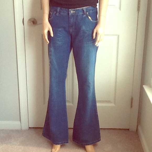 Sweet Girl Bell Bottom Distressed Jeans