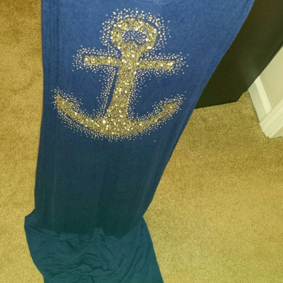 Navy maxi dress - Picture 4 of 4