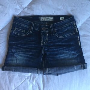 BKE denim shorts