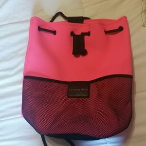 Hot pink victorias secret drawstring bag