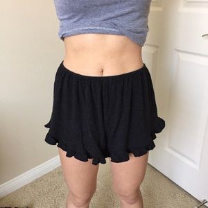 Brandy Melville Ruffle Shorts