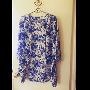 Floral Patterned Kimono