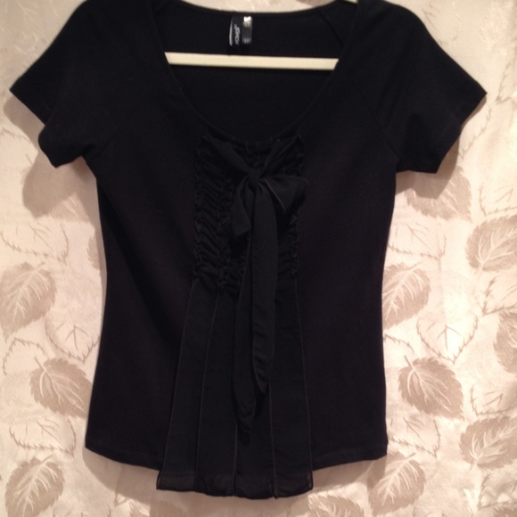Ravel.  Black knit top