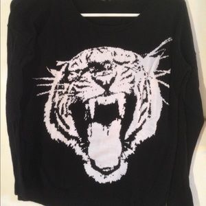 Black Express Tiger Sweater