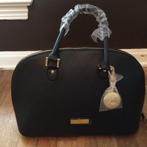 Joy & Iman 21 section Luxe black bag purse