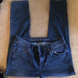 Simply Vera Wang medium wash ankle jeans