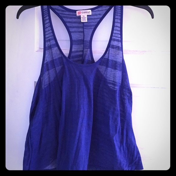 🚫SOLD🚫Sheer Blue Tank!