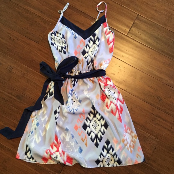 Blush Dresses & Skirts - Printed Dress With Belt